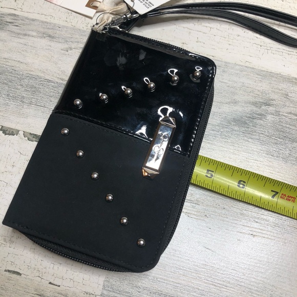 Jessica Simpson Black Wristlet Clutch Wallet NEW - Picture 5 of 8